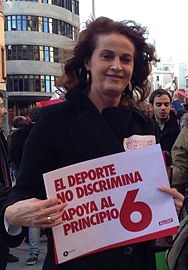 Carla Antonelli, espainiar emakume transgeneroa, Madrilgo Biltzarreko ordezkaria 2011tik.