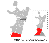 Location of Belle-Rivière