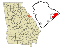 موقعیت مارتینز، جورجیا در نقشه