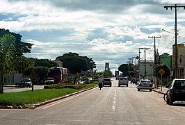 Straat in het centrum van Comodoro