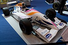 Coulthard's Formula 3000 car which he drove for Pacific Racing in the 1993 season Coulthard pacific f3000.JPG