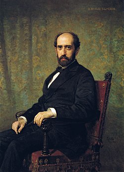 Nicolás Salmerón, Federico de Madrazon maalaama muotokuva vuodelta 1873.