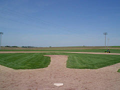 View from behind home plate, 2009