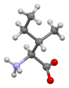 Model bola-dan-batang L-isoleusina