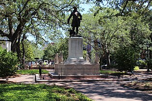 Chippewa Square mit Denkmal des Stadtgründers James Oglethorpe