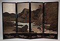 Japanese Embroidered folding screen 2