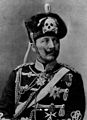 SSの黒服のモデルとなった第2近衛軽騎兵連隊長の制服を着るドイツ皇帝ヴィルヘルム2世