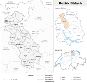 Localisation de District de Bülach