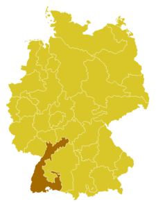 Arcidiecéze freiburská Erzbistum Freiburg (něm.) na mapě