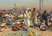 『エジプトの市場』(1878) レオポルト・カール・ミュラー(1834-1892)