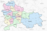 Karte von Slowenien, Position von Center District Ljubljana hervorgehoben