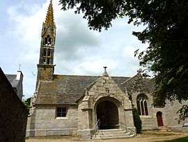 The church of Sainte-Geneviève, in Loqueffret