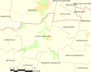Poziția localității Autruy-sur-Juine