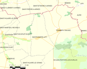 Poziția localității Sainte-Marie-à-Py