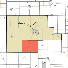 Location of Liberty Township in Fulton County