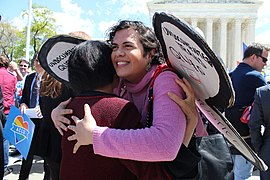 Mazie Hirono and activist