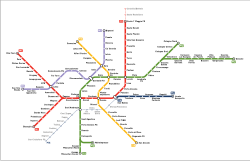 Karta över tunnelbanan