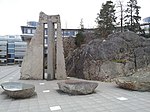 Moas stenar på Södertörns högskola i Huddinge