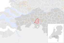 Locatie van de gemeente Gilze en Rijen (gemeentegrenzen CBS 2016)