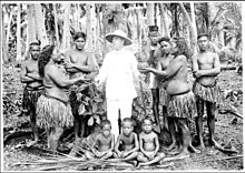 A welcome ceremony for a missionary, 1916-17 Nauru missionary 1916-17.jpg