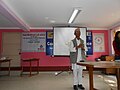 Bairagi Kaila Chancellor of Nepal Academy addressing Nepali Wikipedia 11th Anniversary program