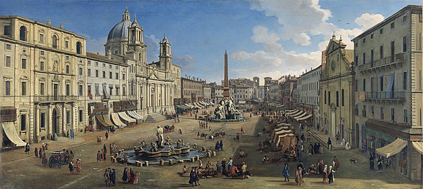 Piazza Navona, Gaspar van Wittel, (1699)