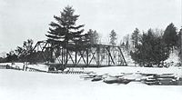 Pont du Rapide, Mascouche, vers 1910