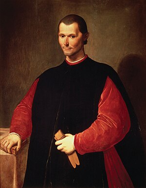 Famous posthumous portrait of Niccolò Machiave...