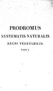 Vignette pour Prodromus systematis naturalis regni vegetabilis