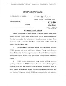 Richard Pinedo statement of the offense Richard Pinedo Statement of Offense.pdf