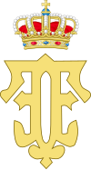 Royal Monogram of Queen Fabiola of Belgium.svg