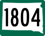 Highway 1804 marker