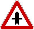 A26 Intersection with a secondary road