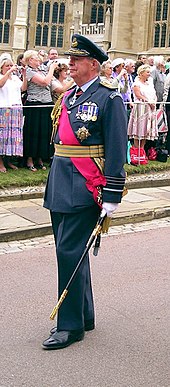 Air Chief Marshal Sir Richard Johns in his service dress uniform, wearing the star, riband, and badge of a military Knight Grand Cross of the Order of the Bath. Sir Richard Johns.jpg