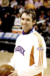 Steve Nash holding a basketball