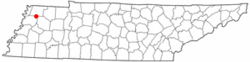 Location of Trimble, Tennessee