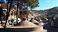 Dächer vom historische Thermalbad Orbeliani in Tiflis mit Bligg über d Altstadt.