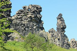 46. Platz: Kora27 mit Die Teufelsmauer im Naturschutzgebiet „Teufelsmauer und Bode nordöstlich Thale“ südwestlich von Weddersleben.