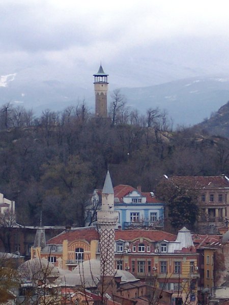 File:Tower from old town plovdiv.JPG