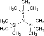 Strukturformel von Tris(trimethylsilyl)amin