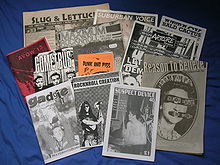 Punk art on the covers of a collection of punk magazines UK and US zines.jpg