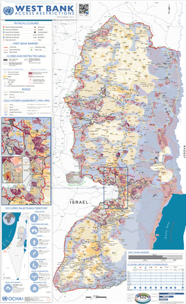 Localização Cisjordânia