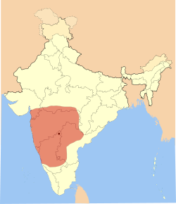 Extent of Western Chalukya Empire, 1121 CE