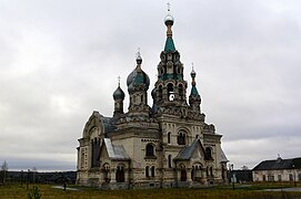 Iglesia de Mandylion en Kukobói en estilo neorruso (óblast de Yaroslavl)