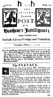 1719 newspaper reprint of Robinson Crusoe 1719-heathcot-robinson-crusoe.png