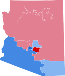 2006 Arizona United States House of Representatives election by Congressional District.svg