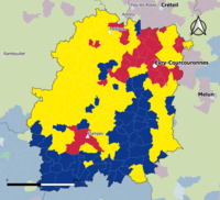 Candidat arrivé en tête au 1er tour par commune. Emmanuel Macron Marine Le Pen Jean-Luc Mélenchon