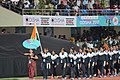 Indian team during the opening ceremony of the Asian Athletics Championships by Sailesh Patnaik under CC BY-SA 4.0.