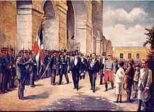 President Alejandro Woss y Gil taking office in 1903 Alejandro Woss y Gil.jpg