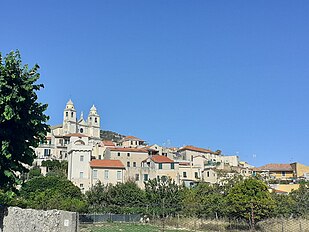 Bòrzi (Bòrzi e Veéssu), Panuràmma du burgu da-a Stradda de San Stêva (ai cunfìn cu-a sitê da Prìa)